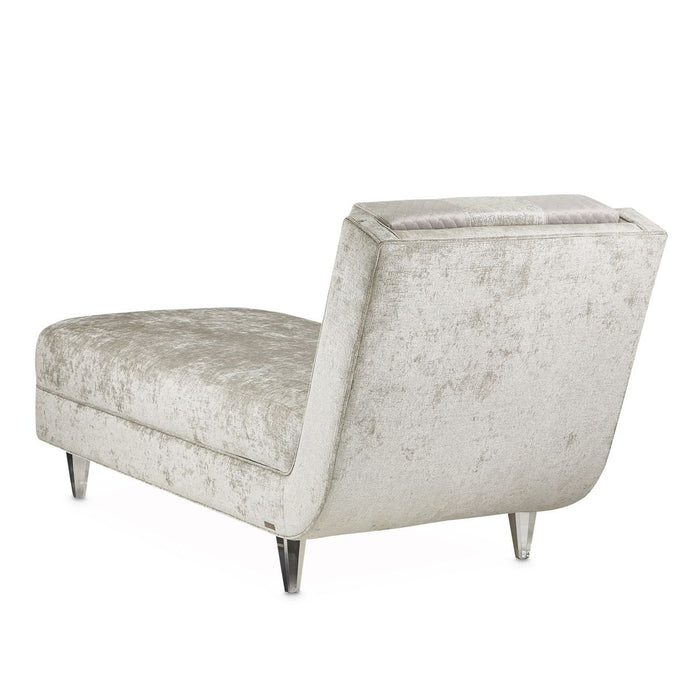 AICO Lanna Armless Chaise in Storm Silver Mist - Bargain Furniture (Detroit, MI)