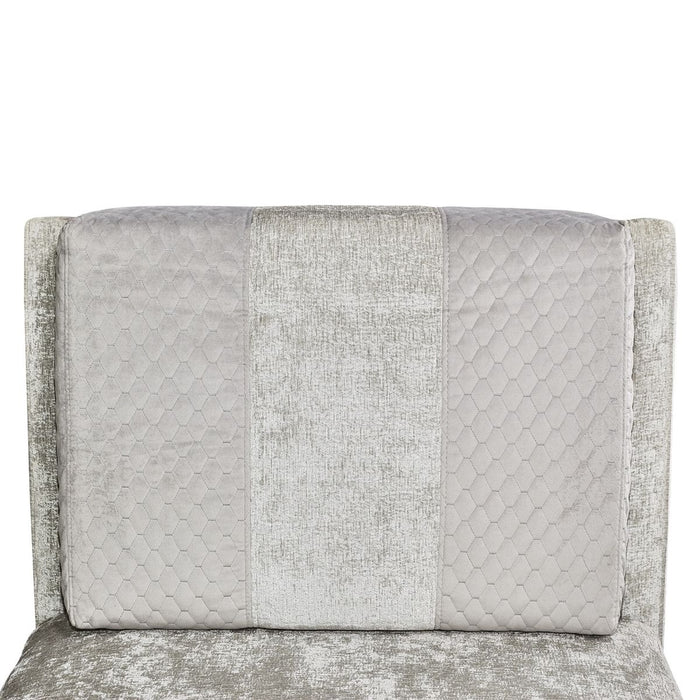 AICO Lanna Armless Chaise in Storm Silver Mist - Bargain Furniture (Detroit, MI)