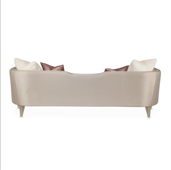 AICO Furniture Linea Sofa in Silver Mist - Bargain Furniture (Detroit, MI)