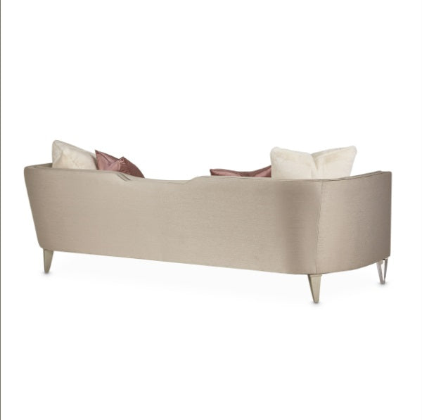 AICO Furniture Linea Sofa in Silver Mist - Bargain Furniture (Detroit, MI)