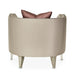 AICO Furniture Linea Matching Chair Metallic in Silver Mist - Bargain Furniture (Detroit, MI)