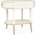AICO La Rachelle Octagonal End Table w/ Drawer in Medium Champagne - Bargain Furniture (Detroit, MI)