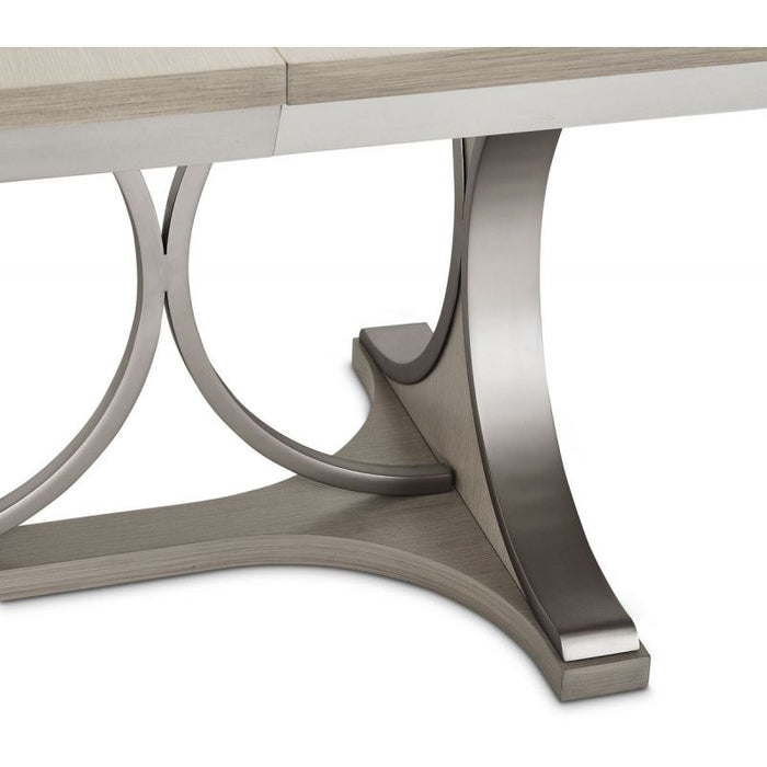 AICO Eclipse Oval Dining Table in Moonlight - Bargain Furniture (Detroit, MI)