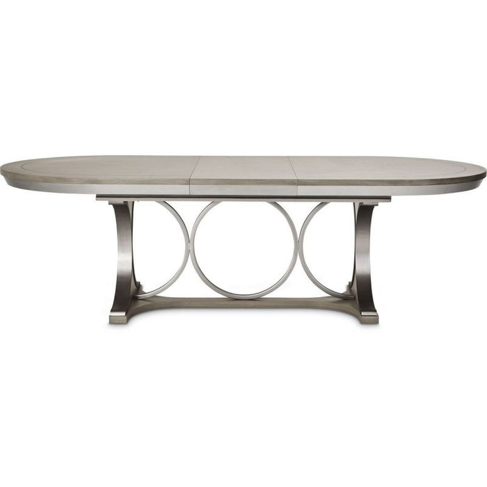 AICO Eclipse Oval Dining Table in Moonlight - Bargain Furniture (Detroit, MI)