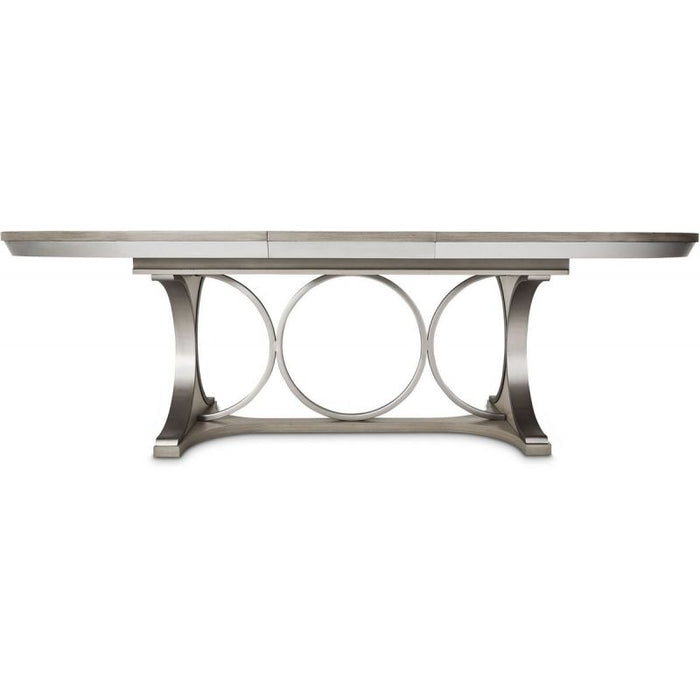 AICO Eclipse Oval Dining Table in Moonlight - Bargain Furniture (Detroit, MI)