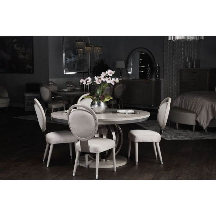 AICO Eclipse Round Dining Table in Moonlight - Bargain Furniture (Detroit, MI)