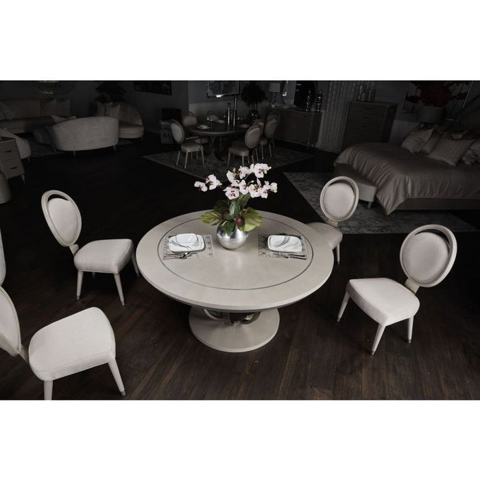 AICO Eclipse Round Dining Table in Moonlight - Bargain Furniture (Detroit, MI)