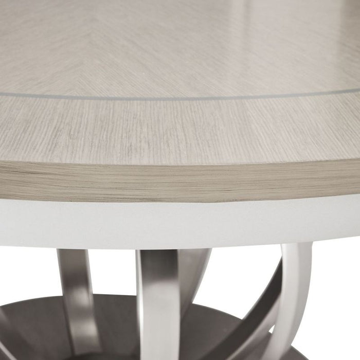 AICO Eclipse Round Dining Table in Moonlight - Bargain Furniture (Detroit, MI)