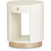 AICO La Rachelle Round End Table w/ Marble Top in Medium Champagne - Bargain Furniture (Detroit, MI)