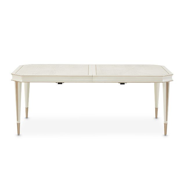 AICO La Rachelle Rectangular Dining Table in Medium Champagne - Bargain Furniture (Detroit, MI)