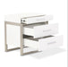 AICO Marquee Nightstand in Cloud White - Bargain Furniture (Detroit, MI)