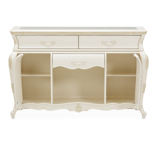AICO Lavelle Sideboard in Classic Pearl - Bargain Furniture (Detroit, MI)