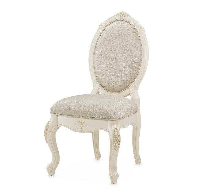 AICO Lavelle Side Chair in Classic Pearl (Set of 2) - Bargain Furniture (Detroit, MI)