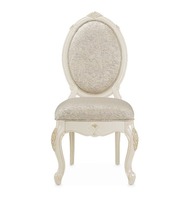 AICO Lavelle Side Chair in Classic Pearl (Set of 2) - Bargain Furniture (Detroit, MI)