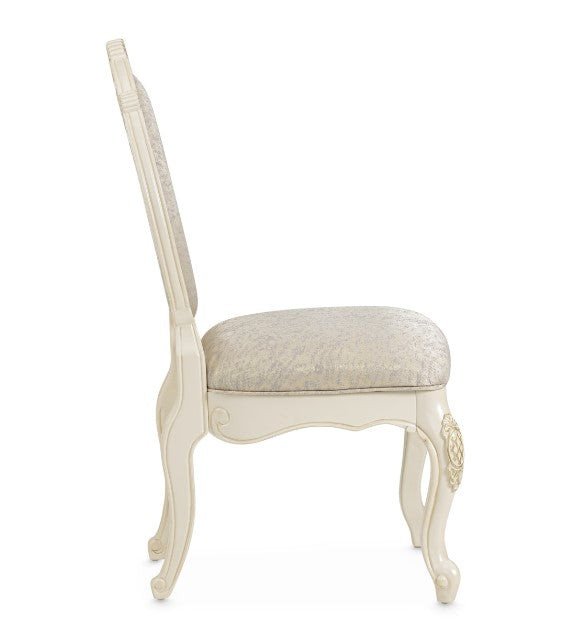 AICO Lavelle Side Chair in Classic Pearl (Set of 2) - Bargain Furniture (Detroit, MI)