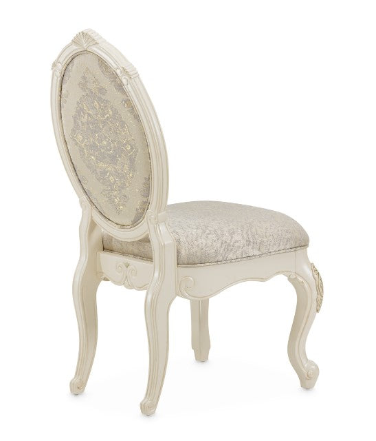 AICO Lavelle Side Chair in Classic Pearl (Set of 2) - Bargain Furniture (Detroit, MI)