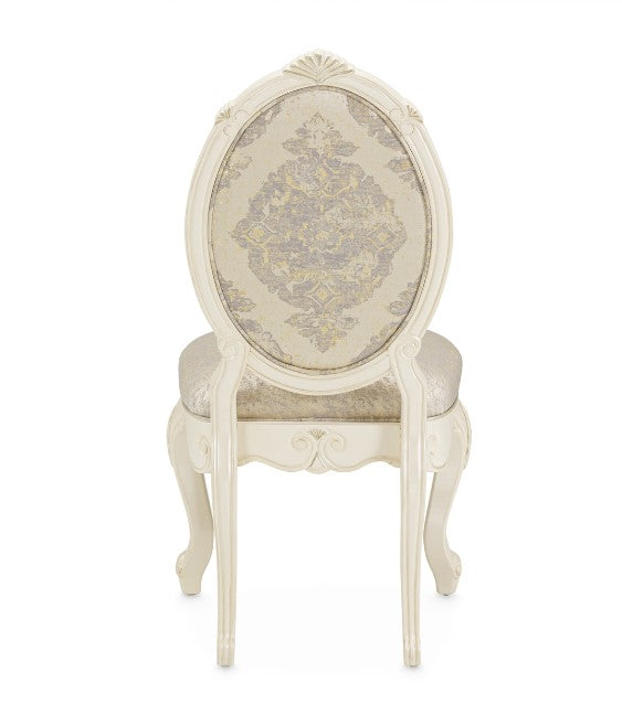 AICO Lavelle Side Chair in Classic Pearl (Set of 2) - Bargain Furniture (Detroit, MI)