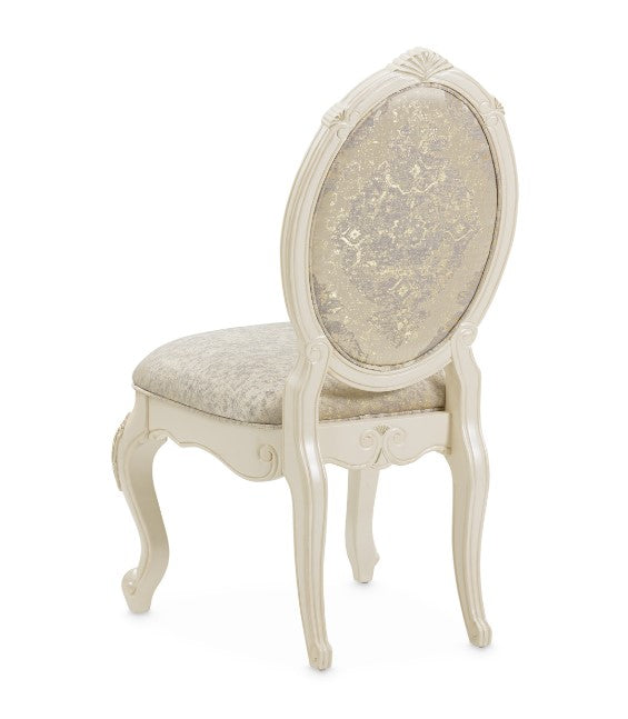 AICO Lavelle Side Chair in Classic Pearl (Set of 2) - Bargain Furniture (Detroit, MI)