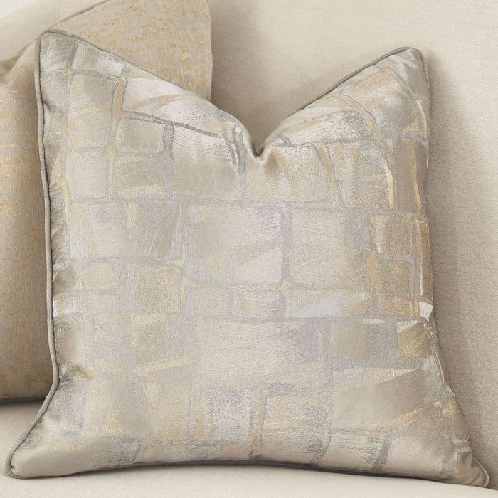 AICO La Rachelle Sofa ICICLE in Medium Champagne - Bargain Furniture (Detroit, MI)