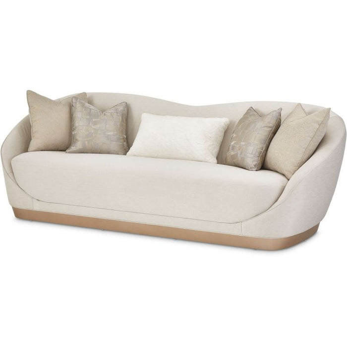 AICO La Rachelle Sofa ICICLE in Medium Champagne - Bargain Furniture (Detroit, MI)