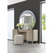 AICO Eclipse Vanity Stool in Moonlight - Bargain Furniture (Detroit, MI)