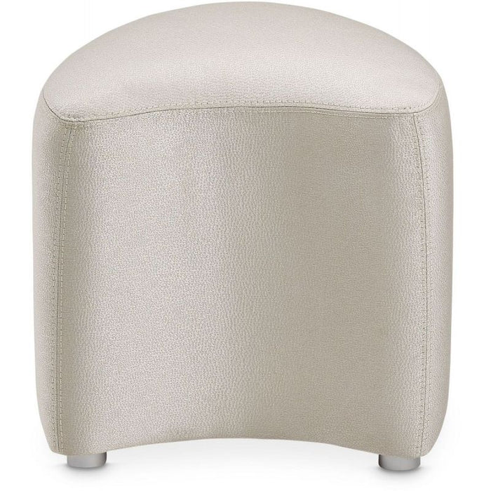 AICO Eclipse Vanity Stool in Moonlight - Bargain Furniture (Detroit, MI)