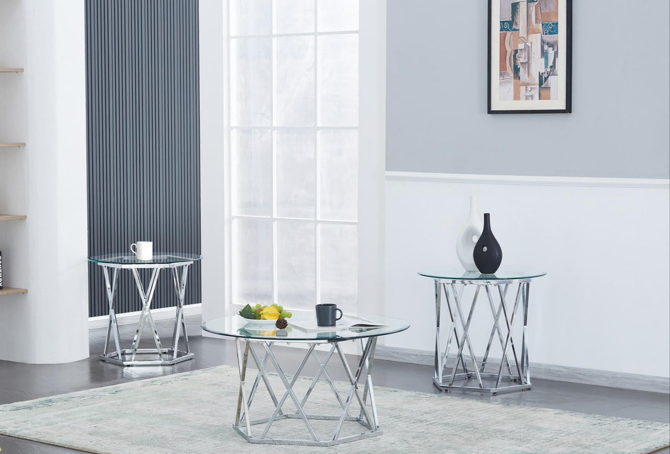 Clear Glass / Chrome