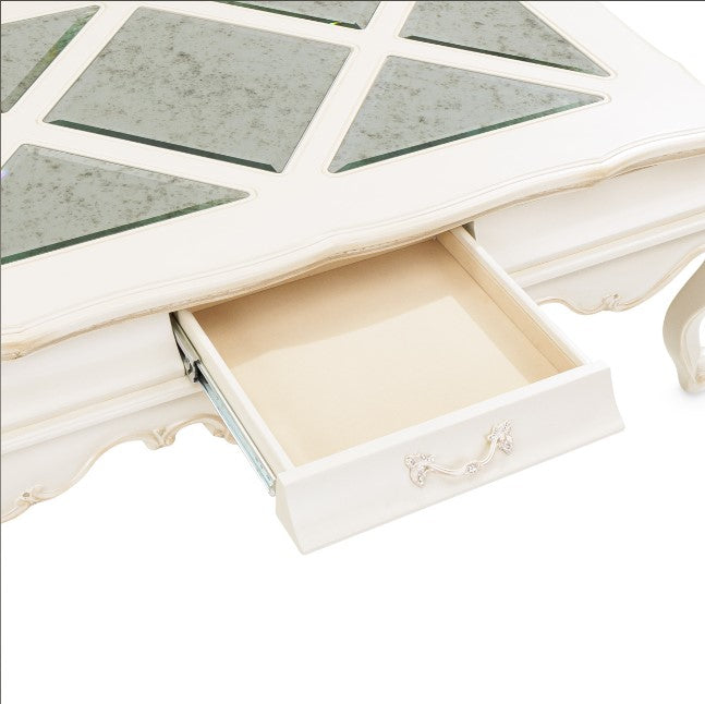 AICO Lavelle Rectangular Cocktail Table in Classic Pearl - Bargain Furniture (Detroit, MI)