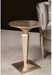 AICO Malibu Crest Round Pedestal Tea Table in Chardannoy - Bargain Furniture (Detroit, MI)