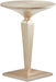AICO Malibu Crest Round Pedestal Tea Table in Chardannoy - Bargain Furniture (Detroit, MI)
