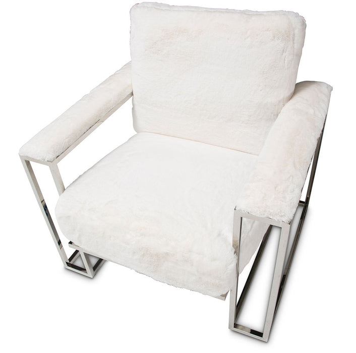Aico Furniture Trance Chair in White - Bargain Furniture (Detroit, MI)
