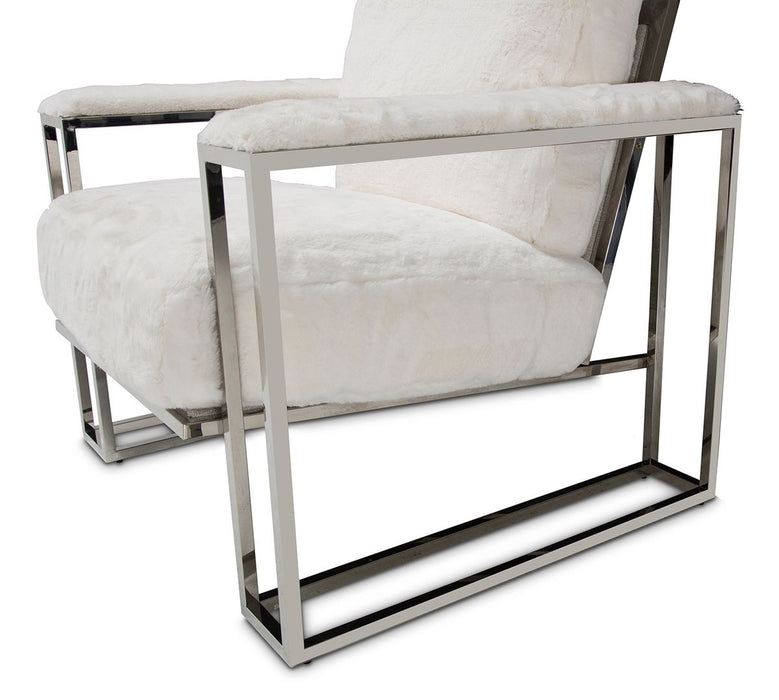 Aico Furniture Trance Chair in White - Bargain Furniture (Detroit, MI)