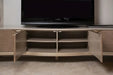 AICO Malibu Crest TV Console in Blush - Bargain Furniture (Detroit, MI)