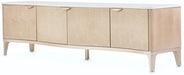 AICO Malibu Crest TV Console in Blush - Bargain Furniture (Detroit, MI)