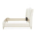 AICO Furniture La Marisia King Upholstered Platform Bed in Creamy Pearl - Bargain Furniture (Detroit, MI)