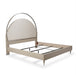 AICO Eclipse Cal King Upholstered Bed in Moonlight - Bargain Furniture (Detroit, MI)