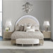 AICO Eclipse King Upholstered Bed in Moonlight - Bargain Furniture (Detroit, MI)
