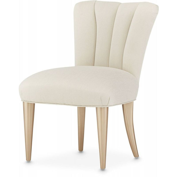 AICO La Rachelle Vanity Chair in Medium Champagne - Bargain Furniture (Detroit, MI)