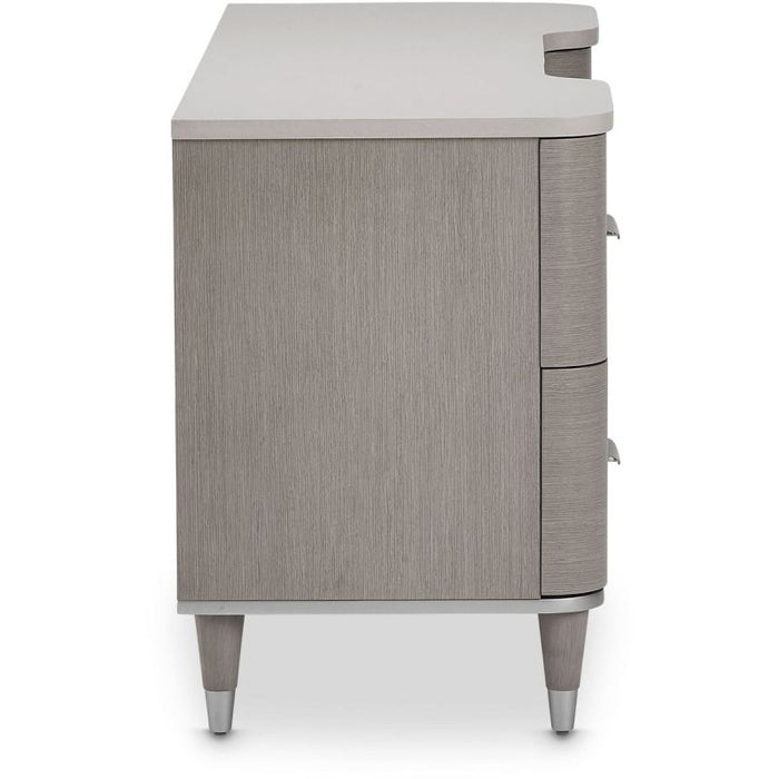 AICO Eclipse Vanity/Writing Desk in Moonlight - Bargain Furniture (Detroit, MI)