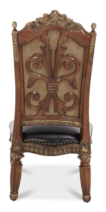 AICO Villa Valencia Side Chair in Classic Chestnut (Set of 2) - Bargain Furniture (Detroit, MI)