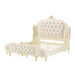 AICO Lavelle Cal King Wing Mansion Bed in Classic Pearl - Bargain Furniture (Detroit, MI)