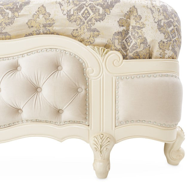 AICO Lavelle Queen Wing Mansion Bed in Classic Pearl - Bargain Furniture (Detroit, MI)