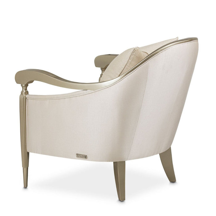 AICO London Place Accent Chair in Champagne - Bargain Furniture (Detroit, MI)