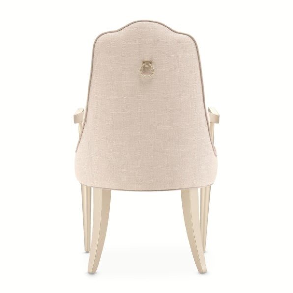 AICO Malibu Crest Arm Chair in Chardonnay (Set of 2) - Bargain Furniture (Detroit, MI)