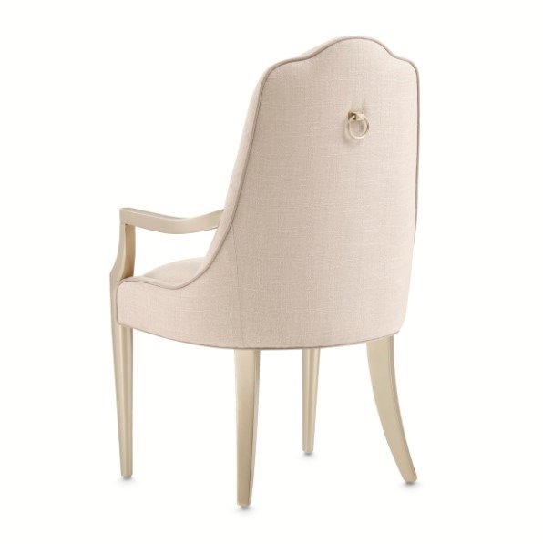 AICO Malibu Crest Arm Chair in Chardonnay (Set of 2) - Bargain Furniture (Detroit, MI)